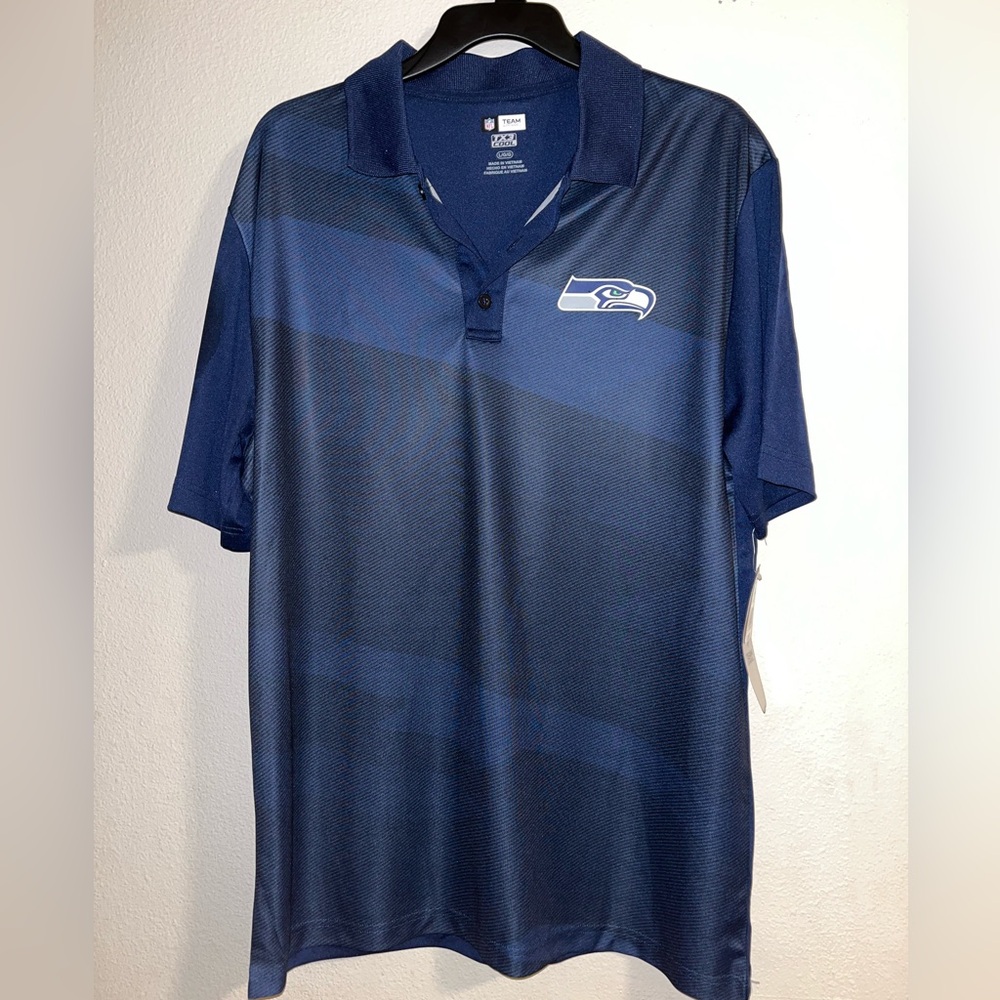 SOLD NWT Seattle Seahawks apparel men’s polo tee